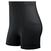 Women's Fanatics Black San Francisco 49ers Studio Boost Athletic Half-Zip Dress