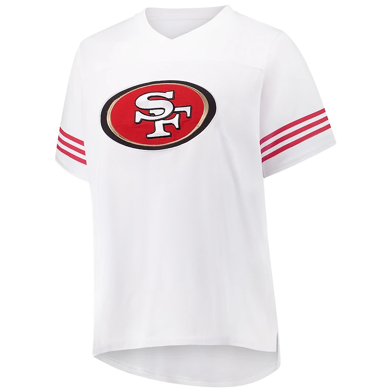Women's Fanatics Christian McCaffrey White San Francisco 49ers Plus Fashion Jersey