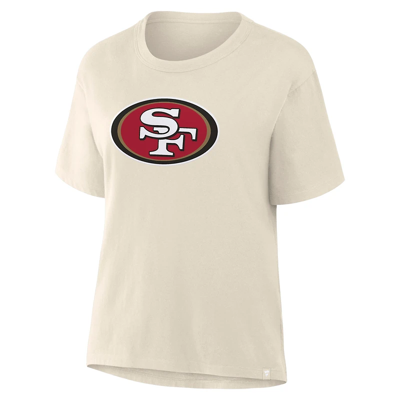 T-shirt crème Fanatics pour femme, motif colombe des 49ers de San Francisco