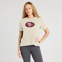 T-shirt crème Fanatics pour femme, motif colombe des 49ers de San Francisco