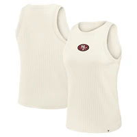 Women's Fanatics Cream San Francisco 49ers Star Play Tri-Blend Ribbed Tank Top