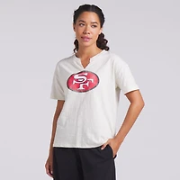 Women's Fanatics Cream San Francisco 49ers Trick Play Slub Boxy T-Shirt
