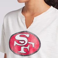 Women's Fanatics Cream San Francisco 49ers Trick Play Slub Boxy T-Shirt