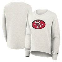 Sweat-shirt surdimensionné Fanatics gris chiné pour femme, motif Hometown des 49ers de San Francisco