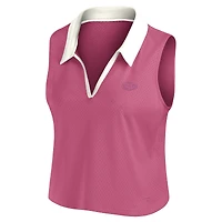 Women's Fanatics Pink San Francisco 49ers Studio Wellness V-Neck Tank Top