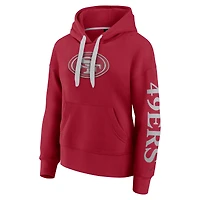 Sweat à capuche Fanatics Scarlet San Francisco 49ers Elements Next pour femmes