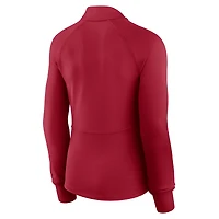 Women's Fanatics  Scarlet San Francisco 49ers Elements Quarter-Zip Jacket