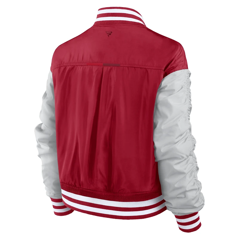 Veste à boutons-pression Fanatics Scarlet San Francisco 49ers Elements Wave pour femme