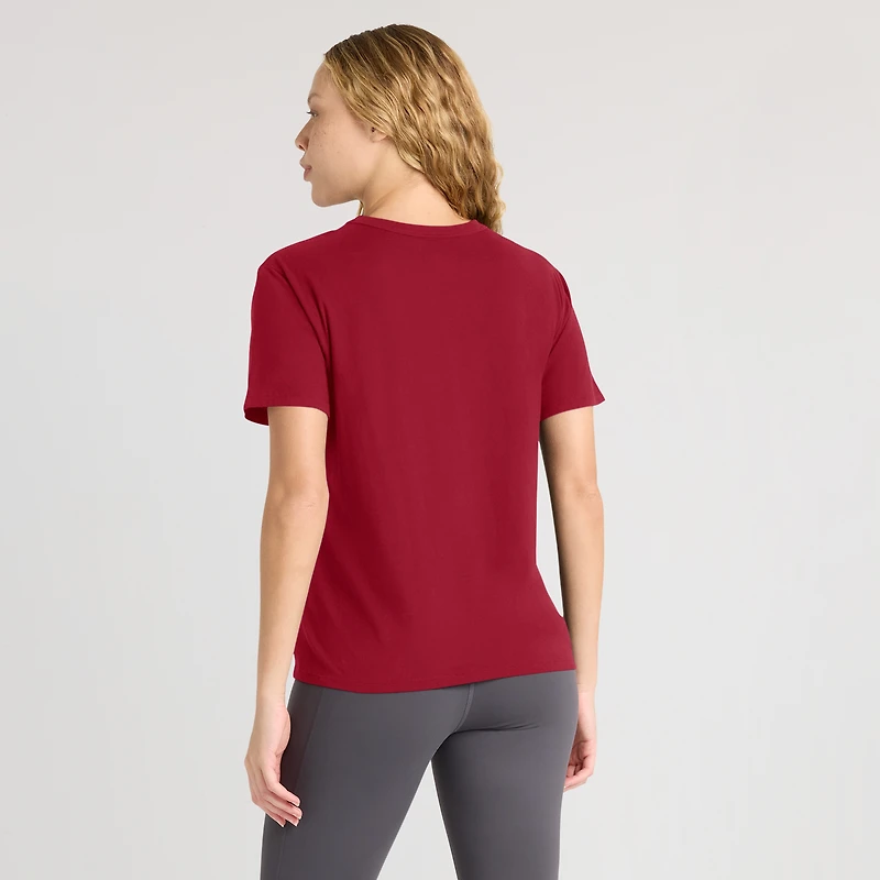 Women's Fanatics Scarlet San Francisco 49ers Essential Legacy T-Shirt