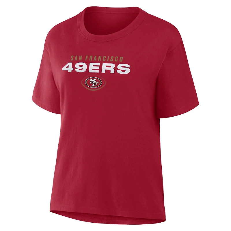 Women's Fanatics Scarlet San Francisco 49ers Fade Legacy T-Shirt
