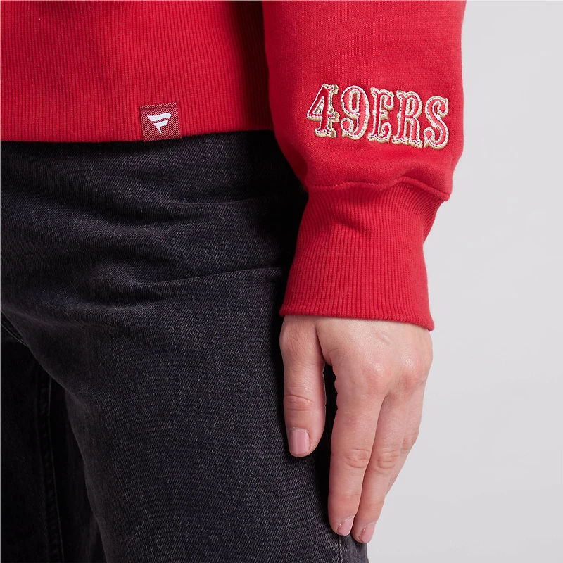 Sweat à capuche en polaire Fanatics Scarlet Legacy des San Francisco 49ers pour femmes