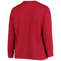 Women's Fanatics Scarlet San Francisco 49ers Plus Primary Logo Long Sleeve T-Shirt