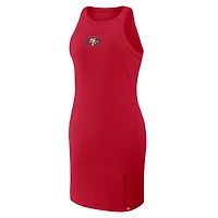Robe sans manches côtelée tri-blend San Francisco 49ers rouge écarlate pour femme de Fanatics