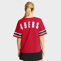 Women's Fanatics Scarlet San Francisco 49ers Redzone Curl Route T-Shirt
