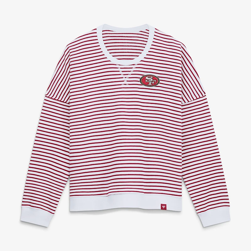 Sweat-shirt oversize blanc San Francisco 49ers pour femme (Fanatics)