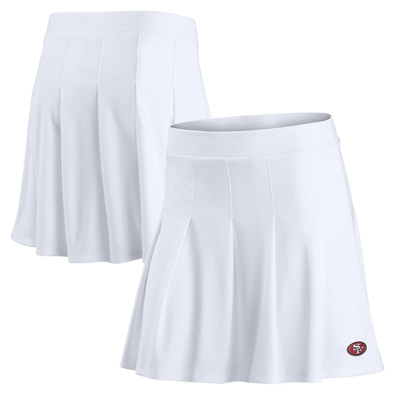 Jupe-short de tennis à logo principal pour femme Fanatics White San Francisco 49ers