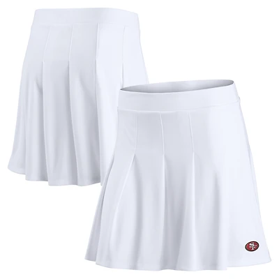 Jupe-short de tennis à logo principal pour femme Fanatics White San Francisco 49ers