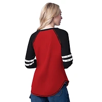 Women's G-III 4Her by Carl Banks Black/Scarlet San Francisco 49ers Winner Long Sleeve T-Shirt