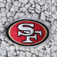 Women's G-III 4Her by Carl Banks Gray San Francisco 49ers Sherpa Quarter-Zip Pullover Jacket