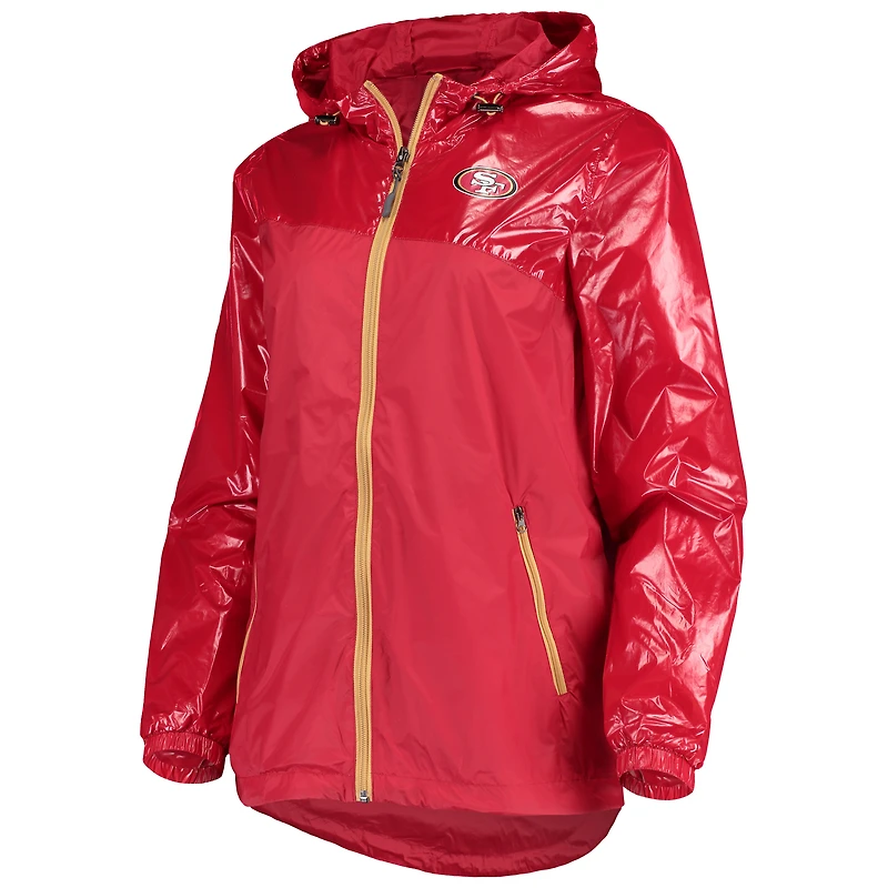 Women's G-III 4Her by Carl Banks Scarlet San Francisco 49ers Double-Coverage Full-Zip Hoodie Jacket