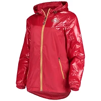 Women's G-III 4Her by Carl Banks Scarlet San Francisco 49ers Double-Coverage Full-Zip Hoodie Jacket