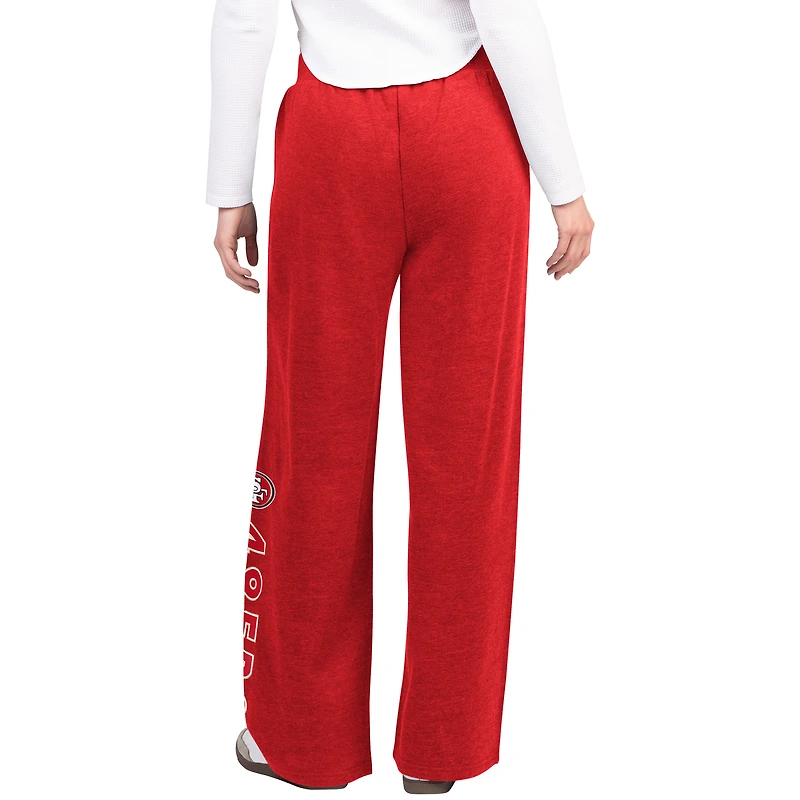 Pantalon de survêtement à jambe large G-III 4Her par Carl Banks Scarlet des San Francisco 49ers Field pour femme