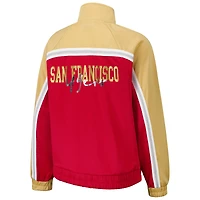Veste de survêtement d'après-match entièrement zippée G-III 4Her par Carl Banks Scarlet pour femme des 49ers San Francisco
