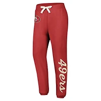 Pantalon en molleton pour femme G-III 4Her by Carl Banks Scarlet San Francisco 49ers Scrimmage