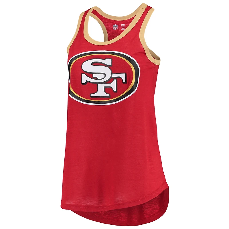 Débardeur pour femme G-III 4Her by Carl Banks Scarlet San Francisco 49ers Tater Burnout