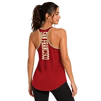 Women's G-III 4Her by Carl Banks Scarlet San Francisco 49ers Tater II Racerback Tank Top