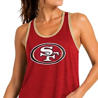 Women's G-III 4Her by Carl Banks Scarlet San Francisco 49ers Tater II Racerback Tank Top