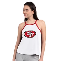 Débardeur G-III 4Her pour femme par Carl Banks, blanc, San Francisco 49ers Redemption Win Slub