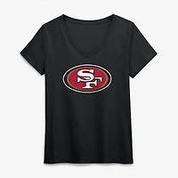 Women's Logo Athletic San Francisco 49ers Primary V-Neck T-Shirt