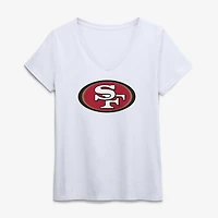 Women's Logo Athletic San Francisco 49ers Primary V-Neck T-Shirt