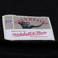 Women's Mitchell & Ness  Black San Francisco 49ers Cropped Long Sleeve Rugby Polo