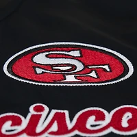 Women's Mitchell & Ness  Black San Francisco 49ers Full-Snap Satin Jacket