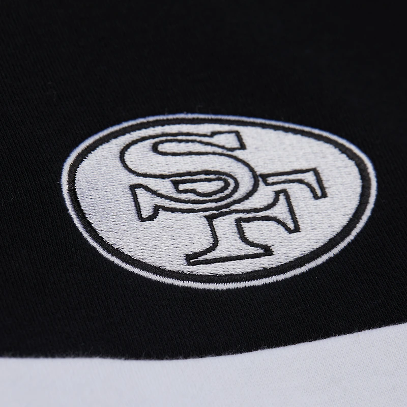 Women's Mitchell & Ness Black San Francisco 49ers Quarter-Zip Jacket