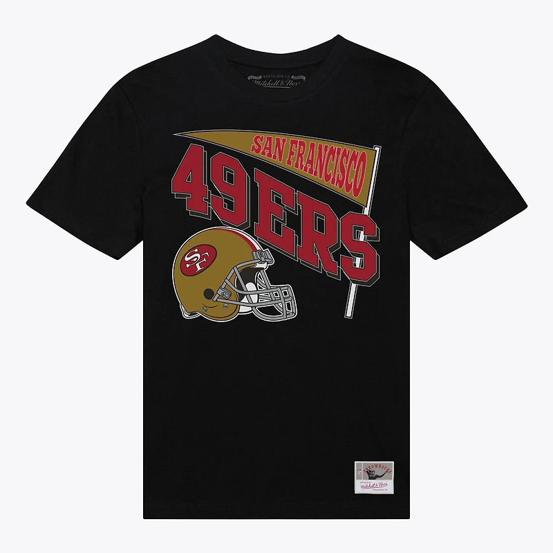 Women's Mitchell & Ness Black San Francisco 49ers Team Dynamic Boyfriend T-Shirt