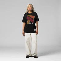 T-shirt noir Mitchell & Ness pour femme, motif petit ami dynamique des San Francisco 49ers