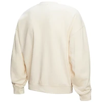 Women's Mitchell & Ness Cream San Francisco 49ers Fandom Fleece Pullover Sweatshirt
