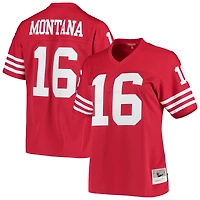 Maillot réplique Mitchell & Ness Joe Montana Scarlet San Francisco 49ers 1990 Legacy pour femme