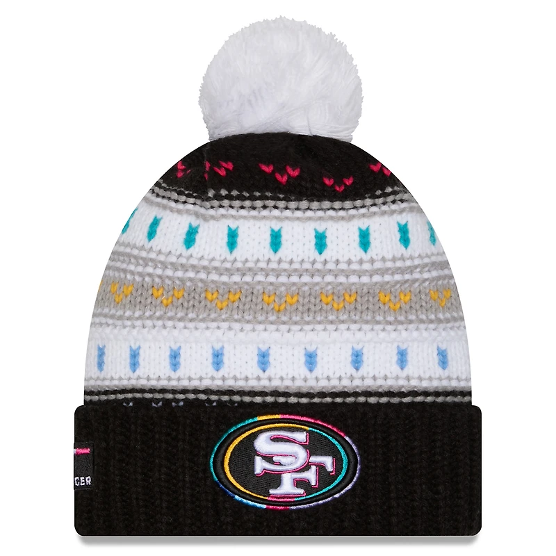 Bonnet à revers et pompon NFL Crucial Catch 2025 des San Francisco 49ers de New Era pour femme