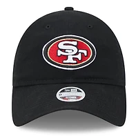Casquette réglable noire San Francisco 49ers Main Core Classic 2.0 9TWENTY New Era pour femme