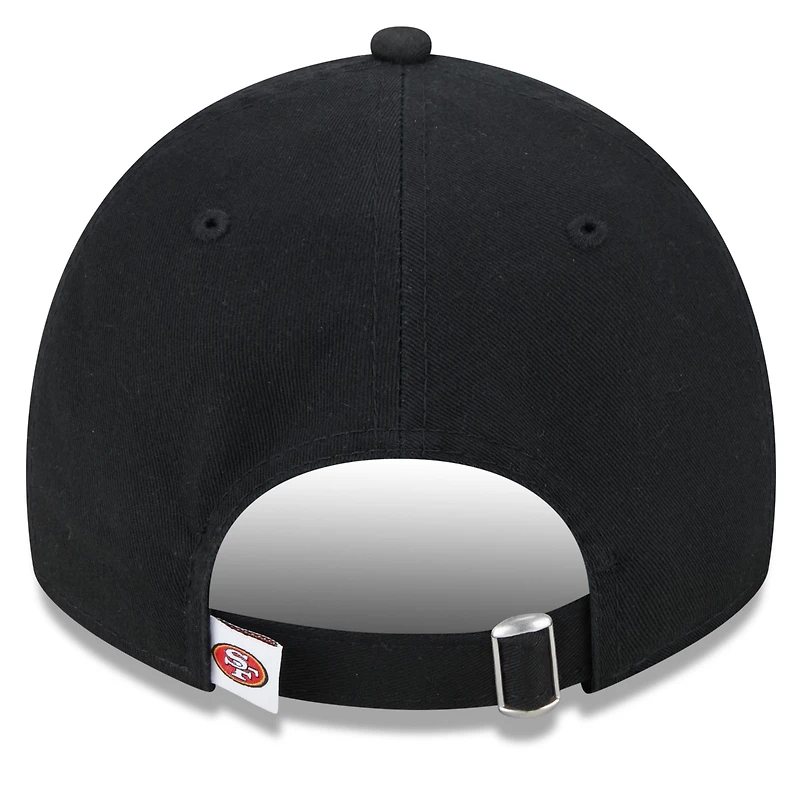 Casquette réglable noire San Francisco 49ers Main Core Classic 2.0 9TWENTY New Era pour femme