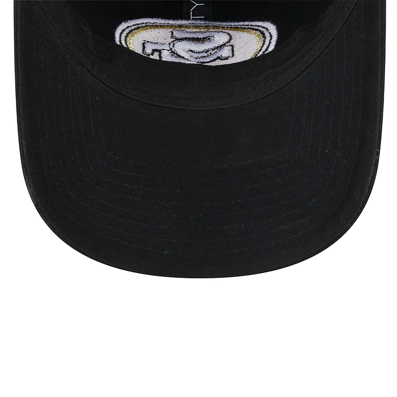Casquette réglable noire San Francisco 49ers Main Core Classic 2.0 9TWENTY New Era pour femme