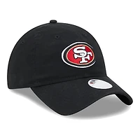 Casquette ajustable Main Core Classic 2.0 9TWENTY noire New Era pour femme des San Francisco 49ers