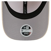 Casquette ajustable confortable 9FORTY crème New Era pour femme des San Francisco 49ers