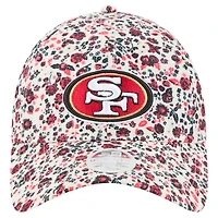 Casquette ajustable New Era crème San Francisco 49ers Ditzy 9TWENTY pour femme