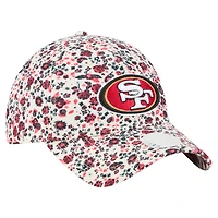 Casquette ajustable New Era crème San Francisco 49ers Ditzy 9TWENTY pour femme