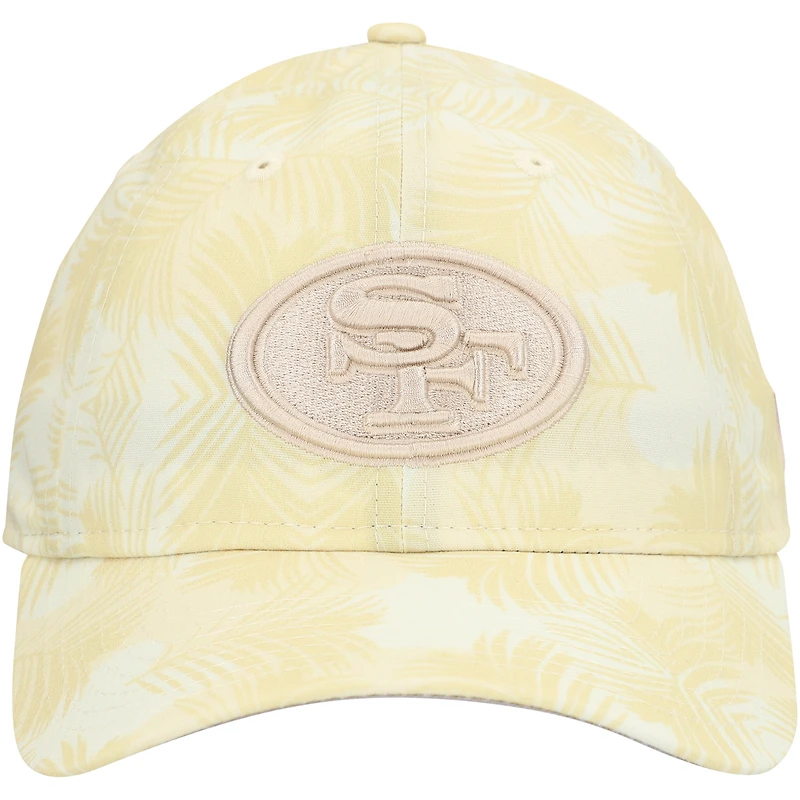 Women's New Era Cream San Francisco 49ers Frond 9TWENTY Adjustable Hat